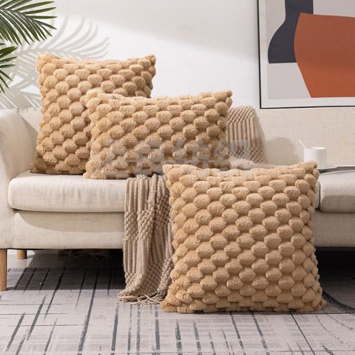 Plush Faux Fur Throw Pillow Covers Plaid Texture Decorative Pillow Case Cushion Cover Plush Faux Fur Throw Pillow Covers Plaid Texture Decorative Pillow Case Cushion Cover