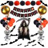 Halloween Party Decor Balloons Set Ghost Balloons Creepy Party Supplies