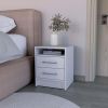 Nightstand Chase: Compact Storage with Shelf & Drawers