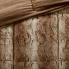 4PC Faux Fur Comforter Set